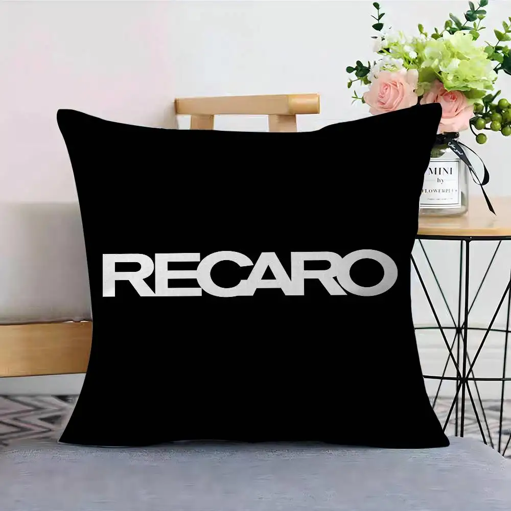 R-Recaros Logo pillow cover sofa cushion cover home room decoration children gift