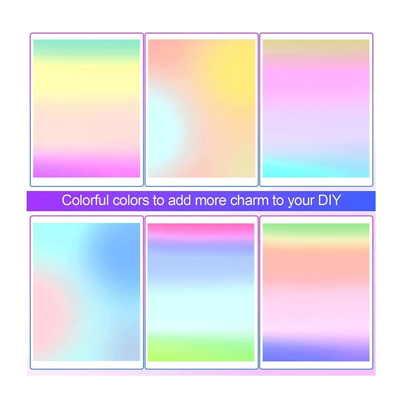 CHCH Acrylic Colored Translucent Acrylic Iridescent Radiant Sheet Laser-Cutting Acrylic Board,8 X 12 Inch(9 Pack,2.6Mm Thick)