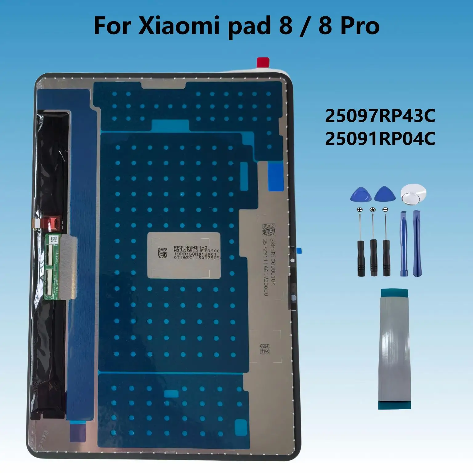 

Оригинальный дисплейный модуль (LCD+тачскрин) для Xiaomi Pad 8/8 Pro (25097RP43C, 25091RP04C) – запчасть для ремонта