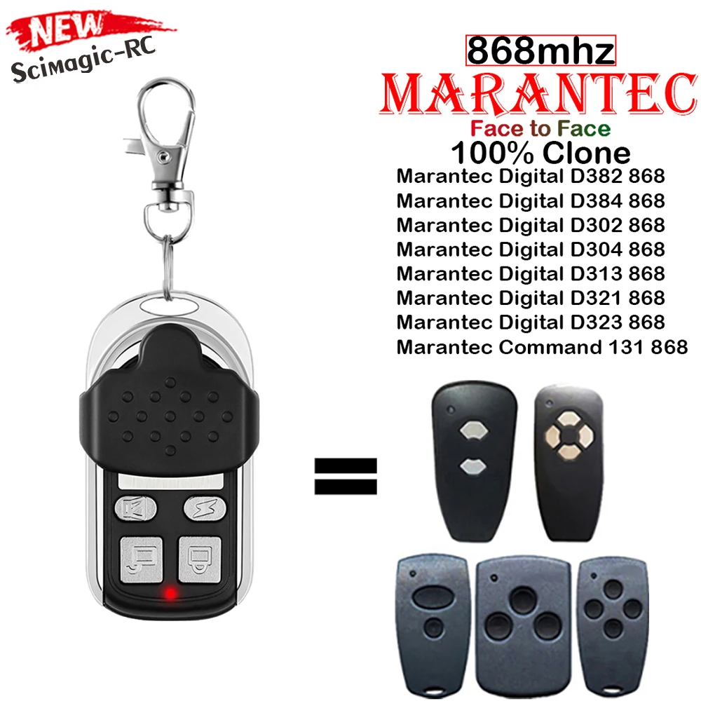 Marantec 868 302 304 Digital D302 D304 D321 D323 D382 D384 D313 Command 131 868MHz Garage door remote control