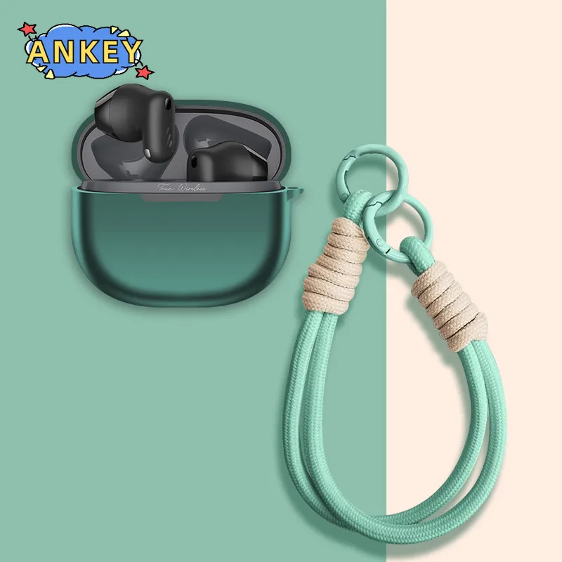 حافظة لهاتف Edifier TWS B9 غطاء حماية ناعم من السيليكون مع سلسلة مفاتيح قصيرة