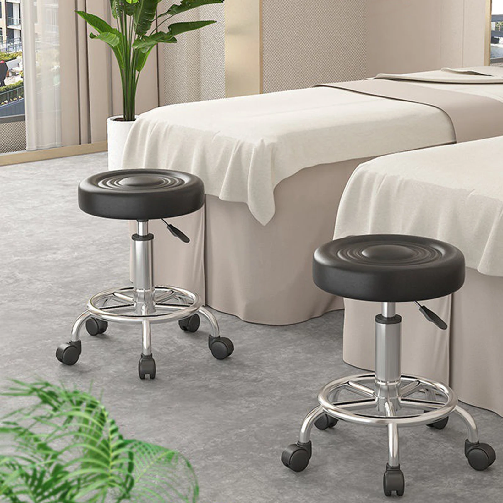 Fashion Swivel Stool Barber Shop Hair Bench Hairdressing Chair Massage Clinic Office Home Seat Salon Furniture