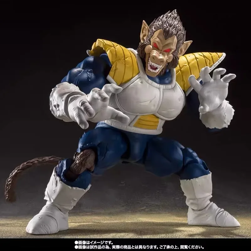 Original Bandai S.H.Figuarts Series Dragon Ball Shf Great Ape Vegeta Figure Anime Model Action Figurine Toy Doll Gift Ornament