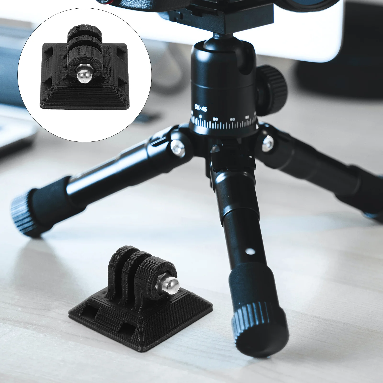 لوحة الإفراج السريع 1/4 بوصة برغي جبل لكاميرا الحركة تأمين صالح خفيفة الوزن ترايبود تصاعد لوحة 38 مللي متر كاميرا سريعة #3