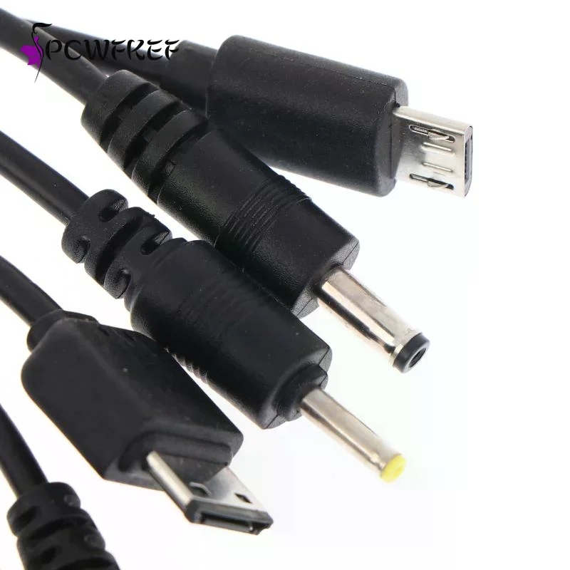 20cm Usb Power Charging Cable Wire Cord For Phone Universal 10 In 1 Micro USB DC Mobile Phone Charger Adapter Plug