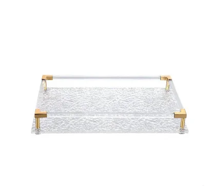 Nordic minimalist acrylic tray, cosmetic jewelry storage tray, hotel home, tea, coffee shop, decoration fragrance