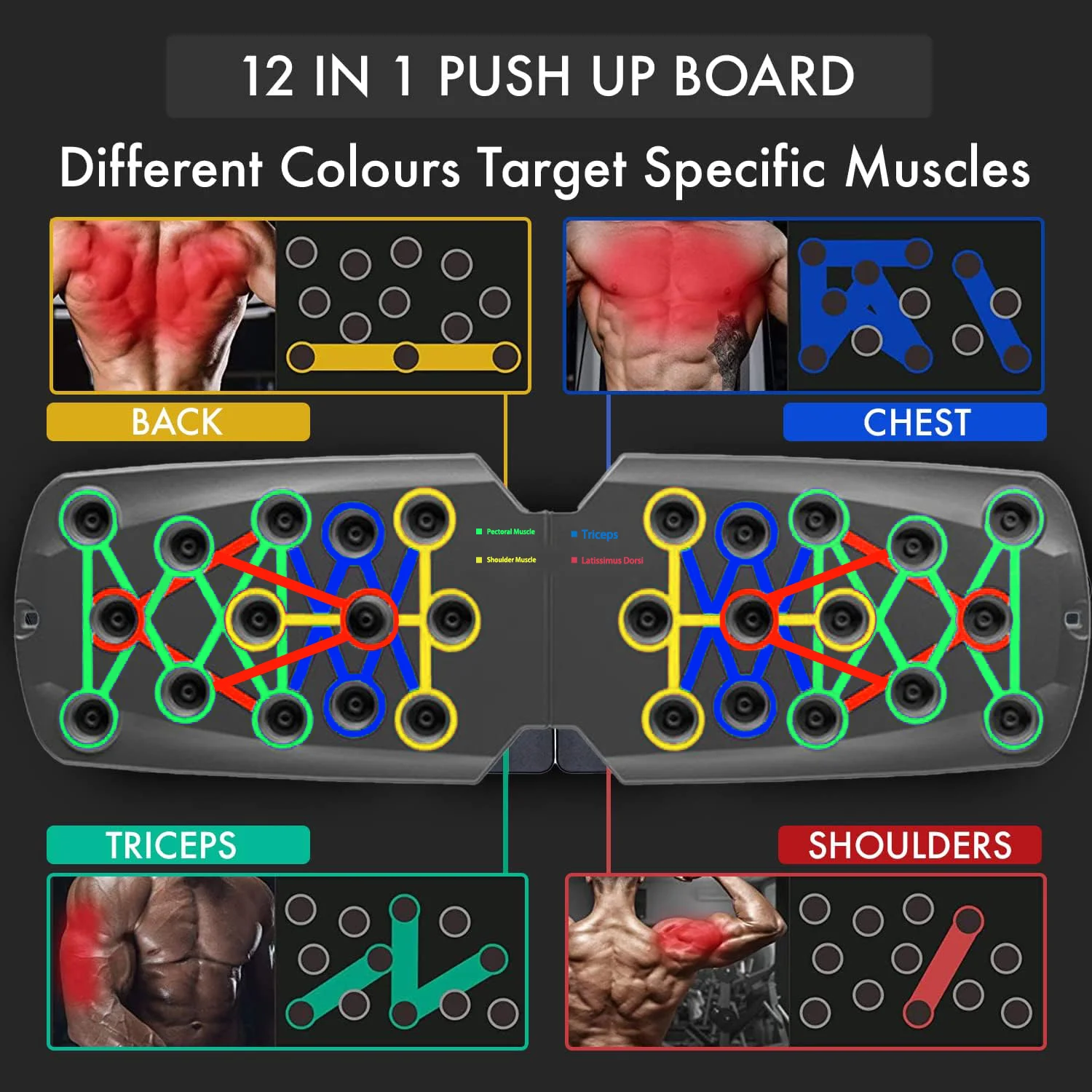 Push-up Plate Men\'s Practice Pectoral Muscle Multi-functional Bracket Push-up Auxiliary Artifact Home Fitness Equipment