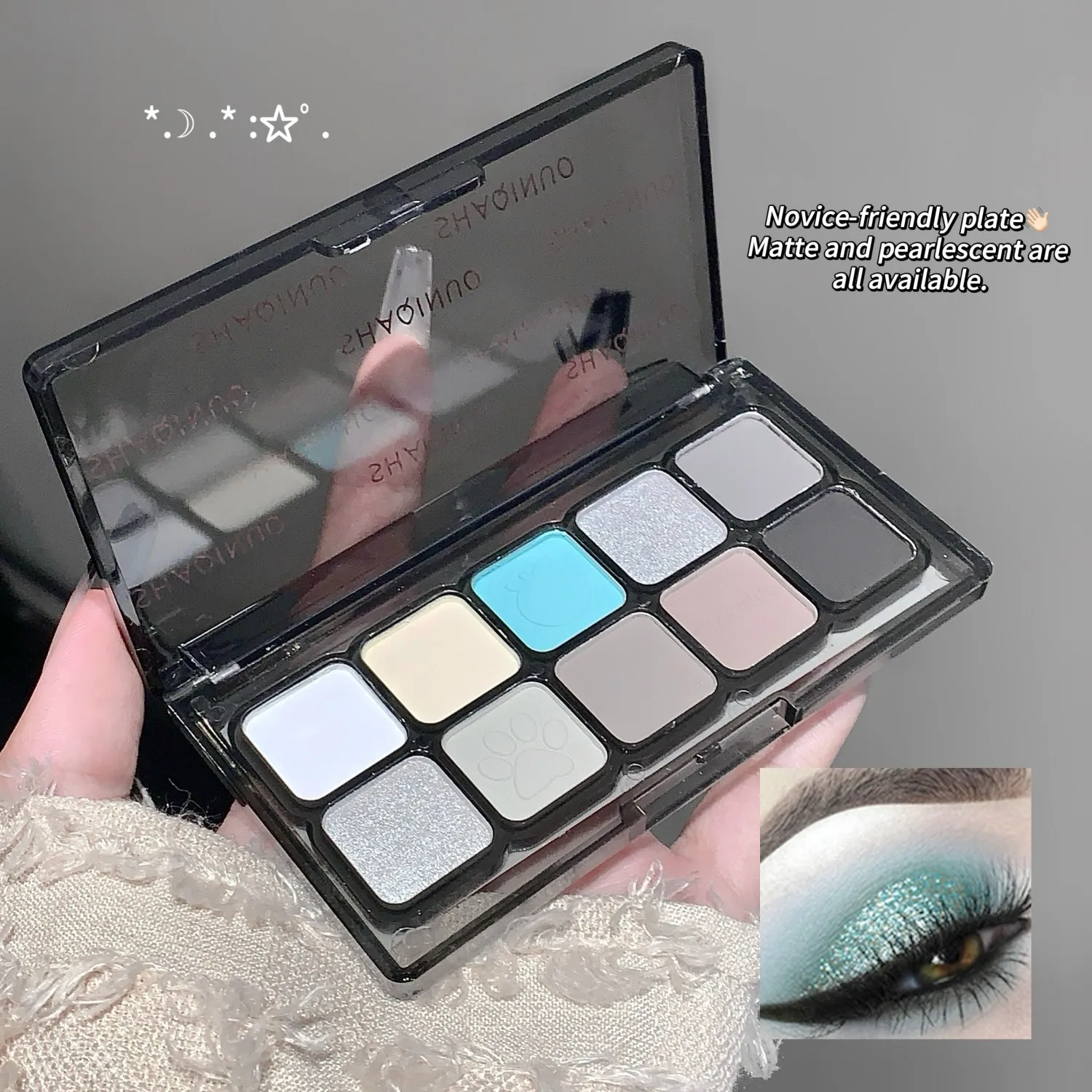 

SHAQINUO Pink Mist Daydream Ten-Color Палитра теней для век 10-цветная палитра теней для век Матовый натуральный многофункциональный макияж