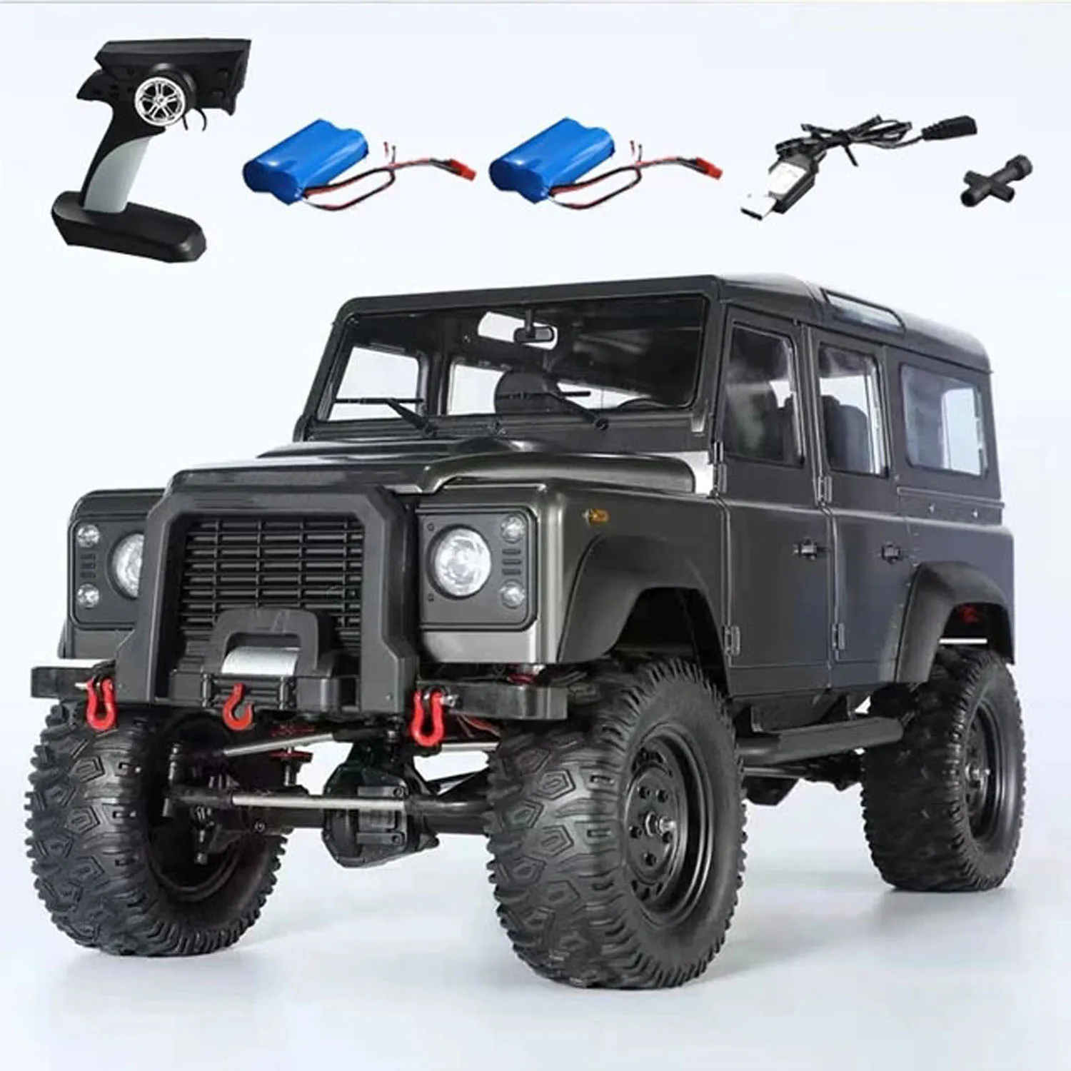 1/8 4x4 RC Crawler Cars Double E D110 2-speed Transmission RTR Remote Control Painted Assembled Off-road Vehicles TH23141