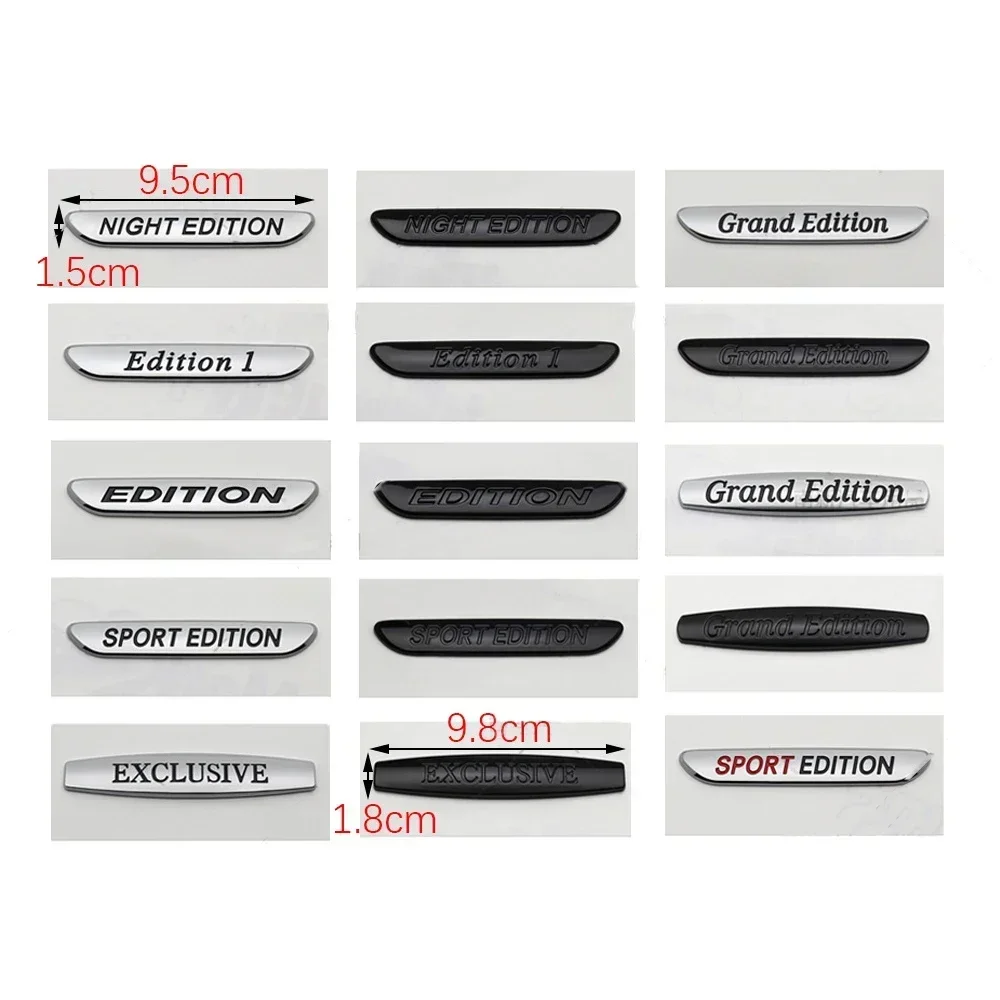 Emblema Lateral ABS para Para-lama de Carro Mercedes Benz NIGHT EDITION Grand Edition SPORT EDITION EXCLUSIVE Edition1 Adesivo de Emblema