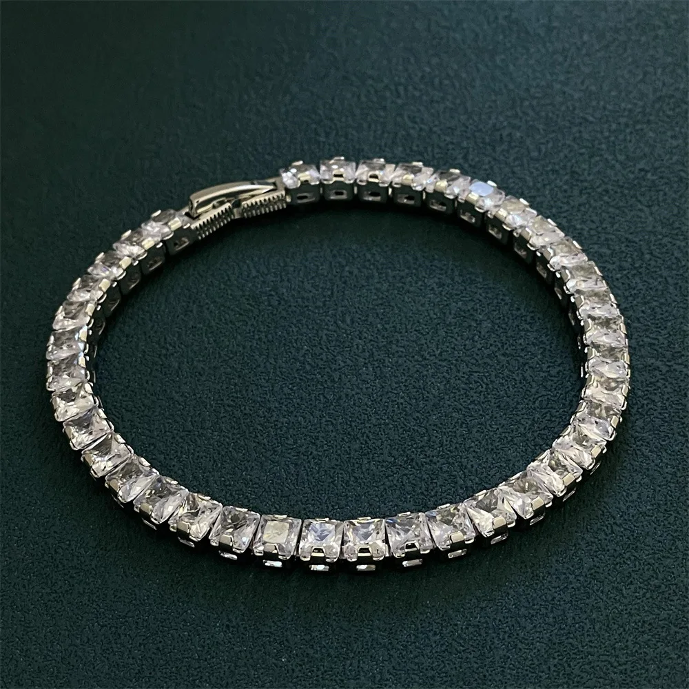 Daily Commute 5MM White Popular Bracelet Silver & Gold S925 Sterling Silver For Women Suitable For All Occasions