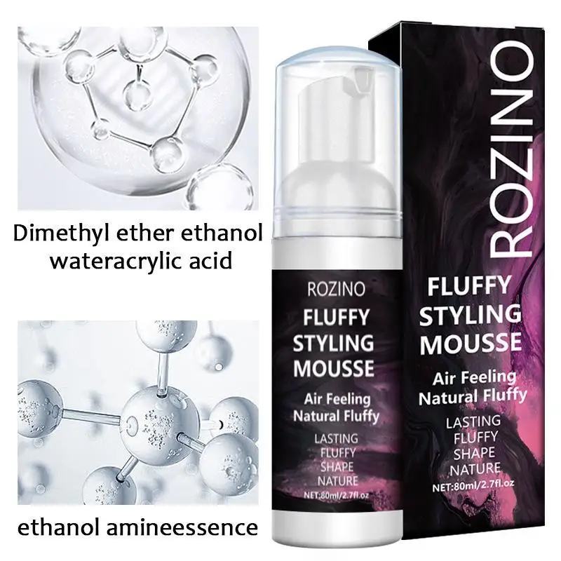 موس تكثيف 80 مل، رغوة تصفيف الشعر المنفوش السميكة للحجم والملمس والجسم، تيمز فيريز آند فلاوايز، جميع أنواع الشعر
