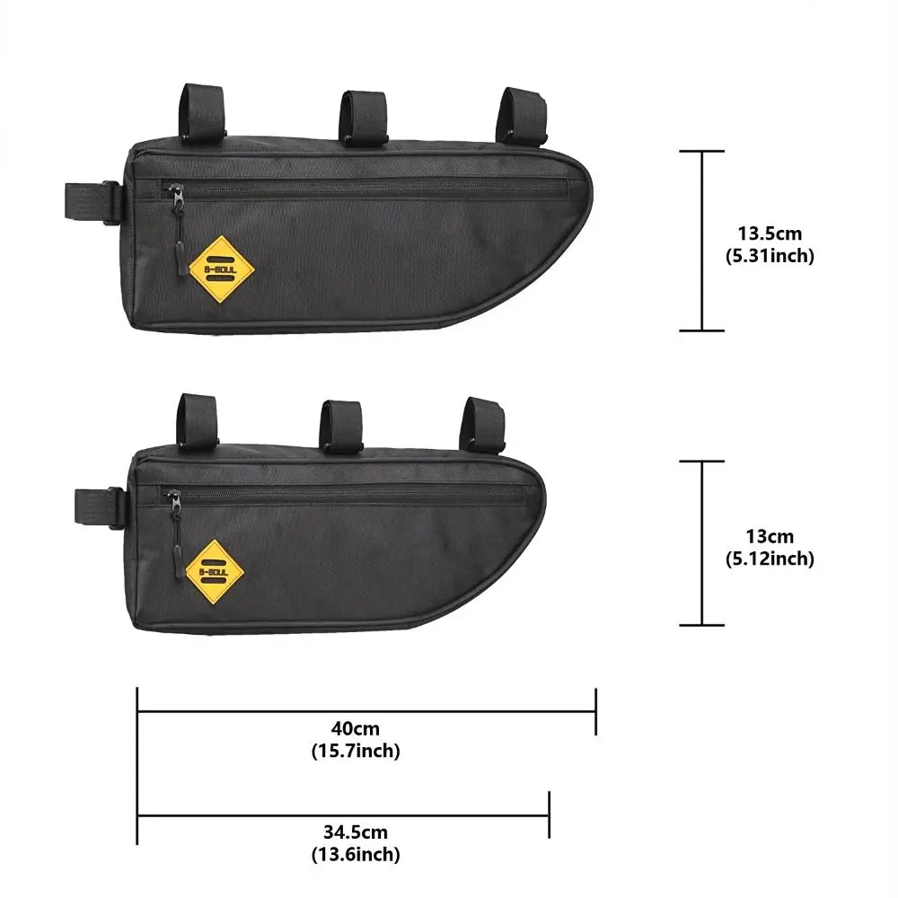 Bolsa Triangular Impermeable Gran Capacidad para Cuadro de Bicicleta - imagen 5