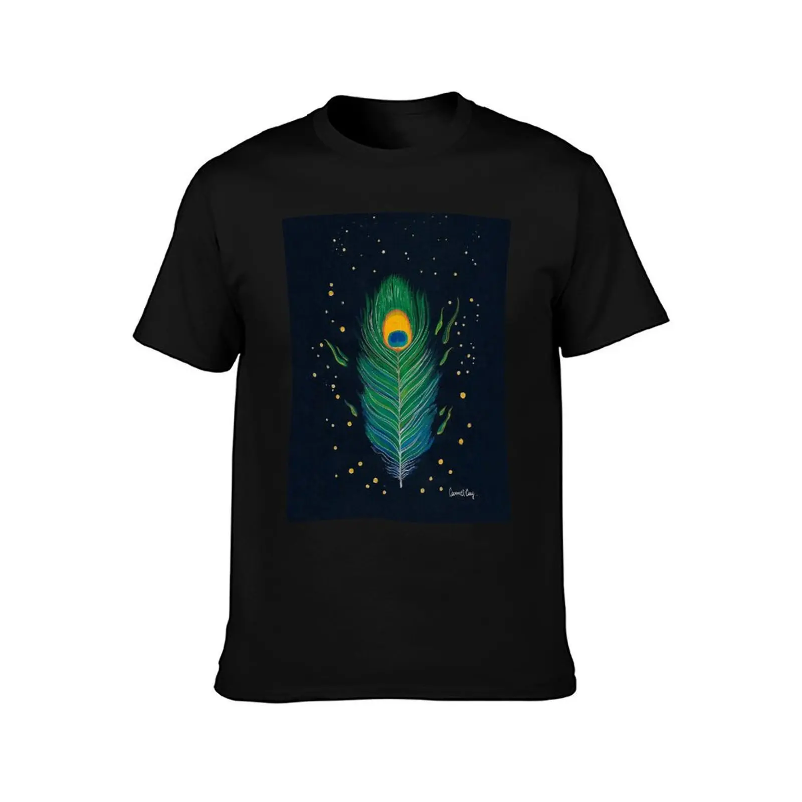 Peacock Feather T-Shirt t shirts for man cotton T-Shirt