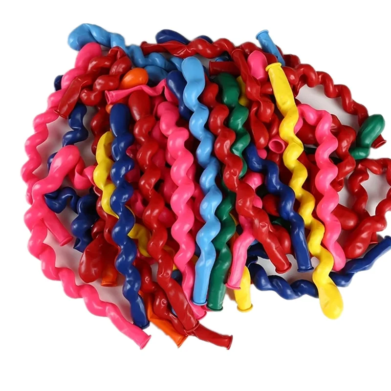 

Thickened Fried Dough Twist Screw Spiral Balloon Bar Party Supplies Large Strip Shaped Toy Balloon