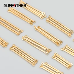 GUFEATHER M811,jewelry accessories,pass REACH,nickel free,18k gold plated,,diy accessories,charm,needle,jewelry making,50pcs/lot
