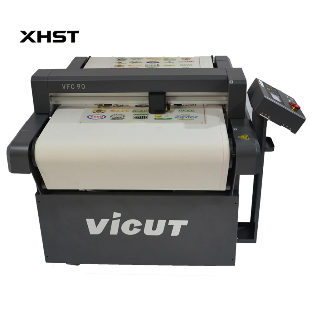 DTF PET Film Cutting Machine DTF Film Cutter PET PVC Film Magnetic Sticker Auto Feed Flatbed Cutter VFC90