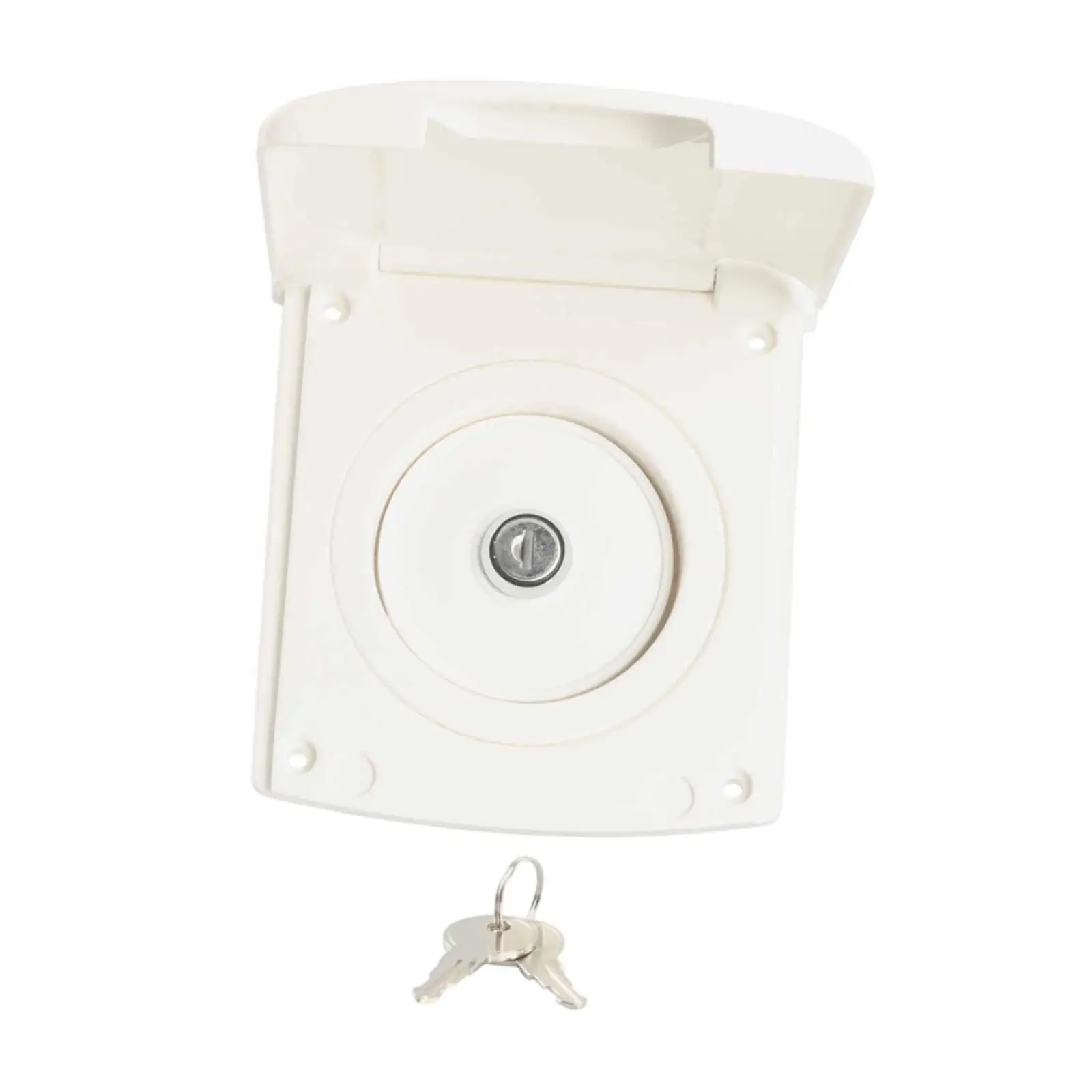 

RV Water Inlet Replacement Filling Port with Cover with Lock Gravity Water Fill for Motorhome Boats Trailer Campervan White