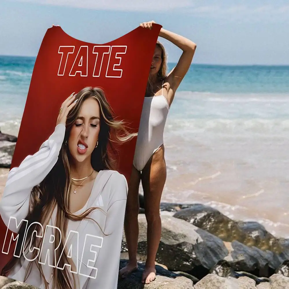 Singer Tate Mcrae Pop Star Microfiber Beach Towel Absorbent Quick dry Soft Yoga Swimming Resort Mountain Climbing Towel