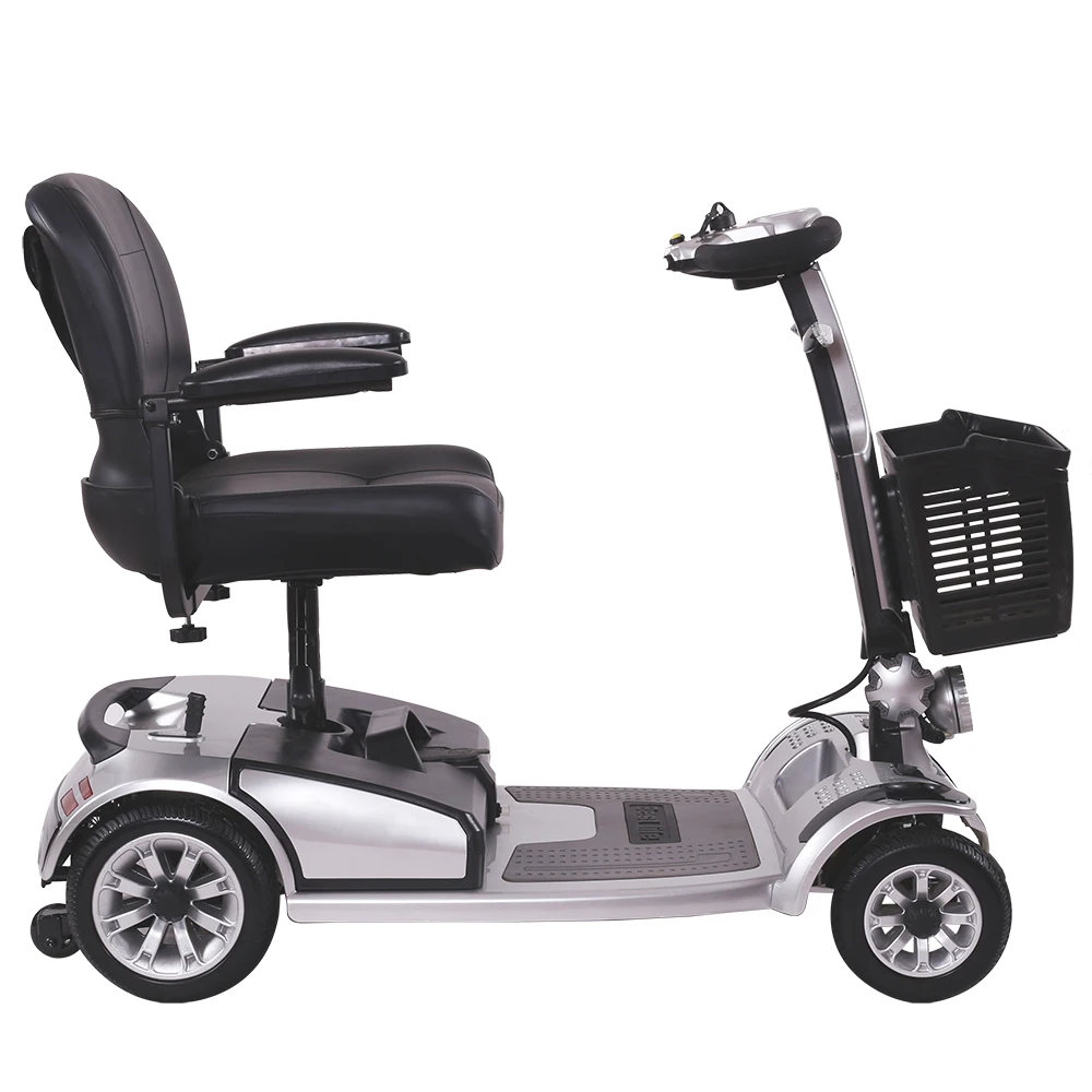 

4-колесный мобильный самокат для взрослых, для пожилых людей, вездеходные электрические инвалидные коляски, моторизованный самокат с сиденьем
