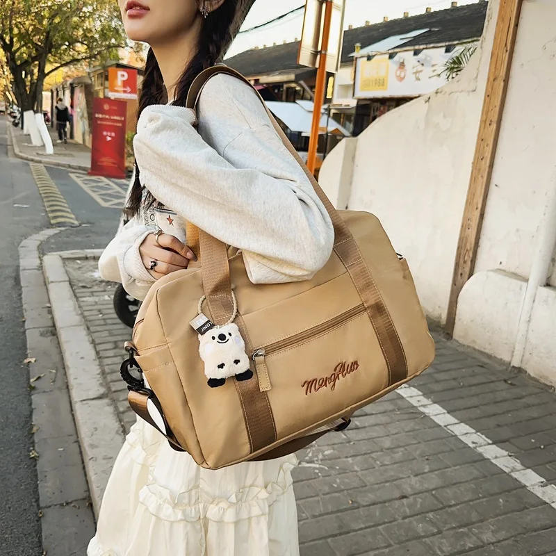 Japanse Eenvoudige Nylon Crossbody Tas Voor Vrouwen Mode Trend Grote Capaciteit Schoudertas Vrouwen Reishandtassen