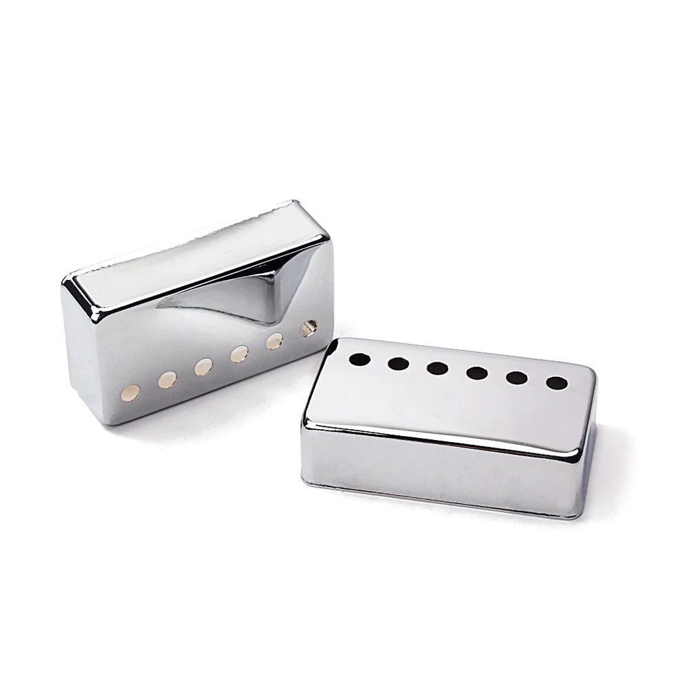 

2 Pcs Dual Pickup Cover Covers Files Input Electric Guitar Pickups Metal Humbucker 6 Holes