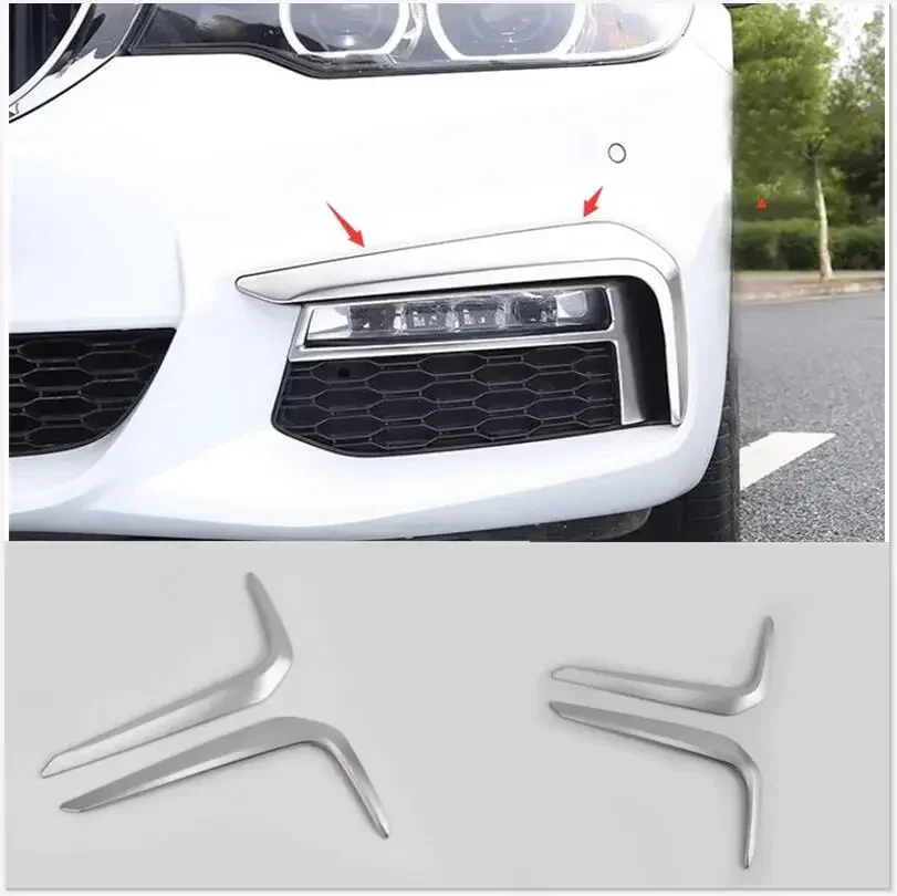 Für BMW 5 SERIE G30 2017 2018 ABS Nebelscheinwerfer Licht Augenbrauen Abdeckung Dekoration Trim 2 stücke Auto Styling Zubehör!