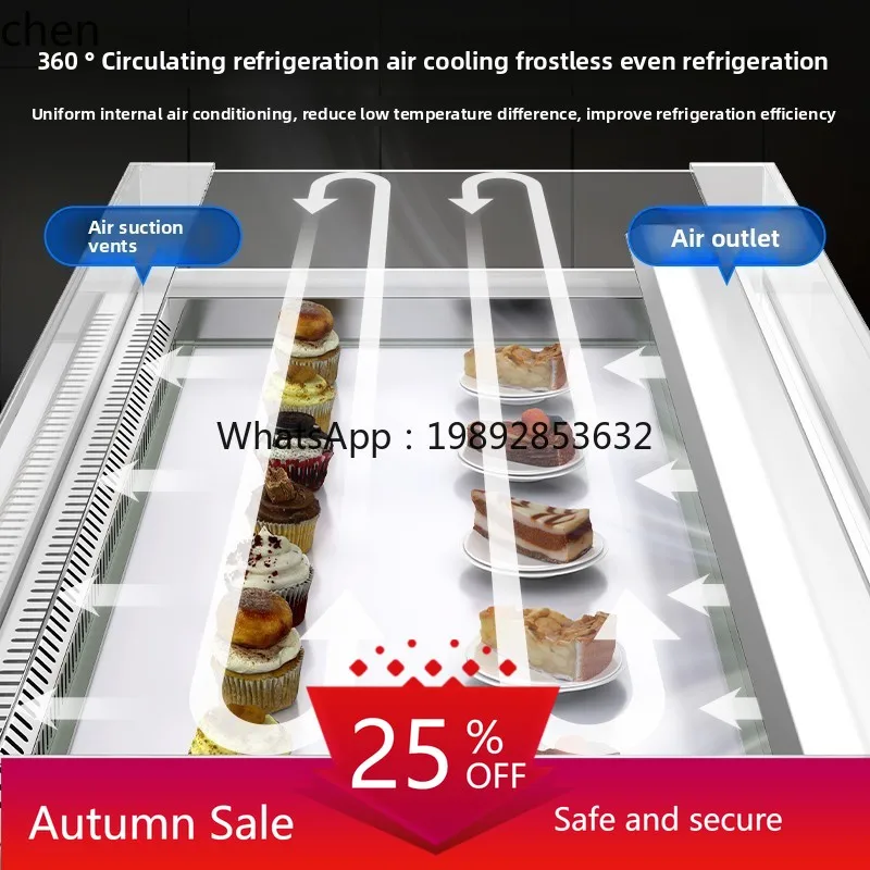 

sandwich display cabinet refrigerated open fruit fishing horizontal island cabinet open