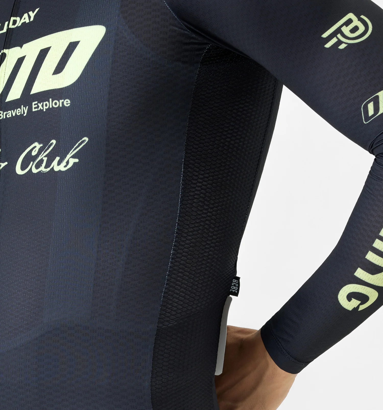 BCBE-ING Radtrikot Langarm Hochwertige Profi-Team-Rennpassform Fahrradtrikot Atmungsaktives Netzgewebe Rennrad-Shirts Tops – Detail 5