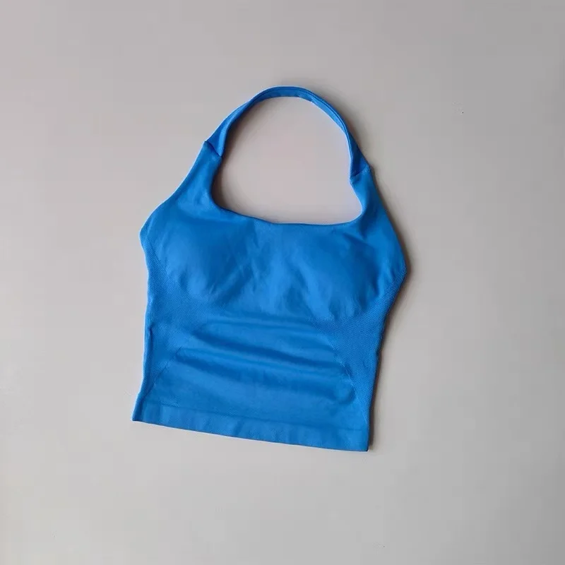 Neck Halter Yoga Vest Shockproof Running Sports High-strength Sports Underwear Fitness Pilates Suspender Beautiful Back Summer image 6