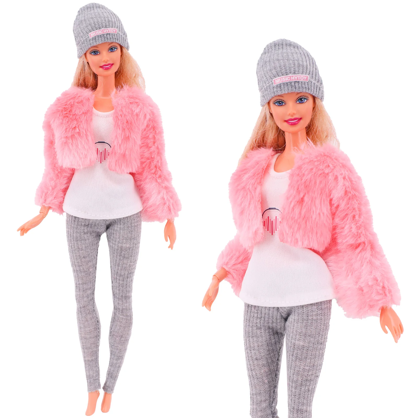 5 Pcs/Set=Fashion Outfit + Top + Pants + Hat + Sneakers For Barbie&1/6 BJD Blyth Doll Accessories