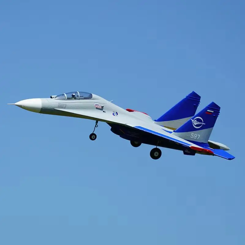 Xfly Double 50mm Su27 Twin Engine Jet Fighter Rc Plane Remote Control Assembly Fixed Wing Model