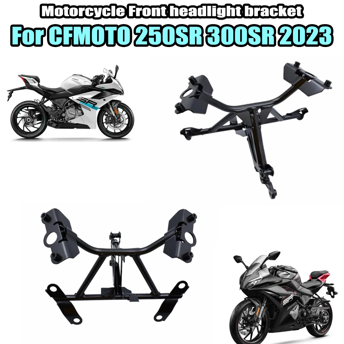 fit-for-cfmoto-250sr-300sr-2023-cf250-6c-6d-motorcycle-parts-welding-bracket-assembly-frame-headlight-bracket-headlight-bracket