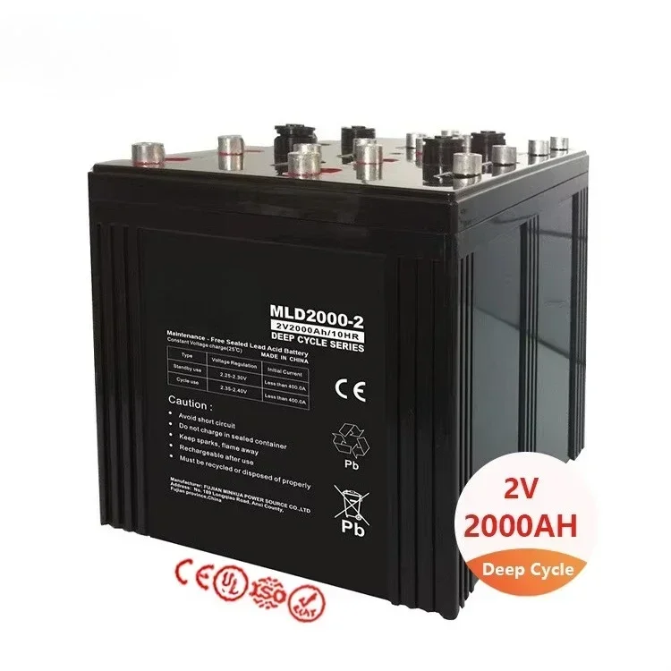 

MHB MLD2000-2 VRLA AGM Солнечная батарея 2 В 2000 Ач Свинцово-кислотная батарея глубокого цикла для системы центра обработки данных