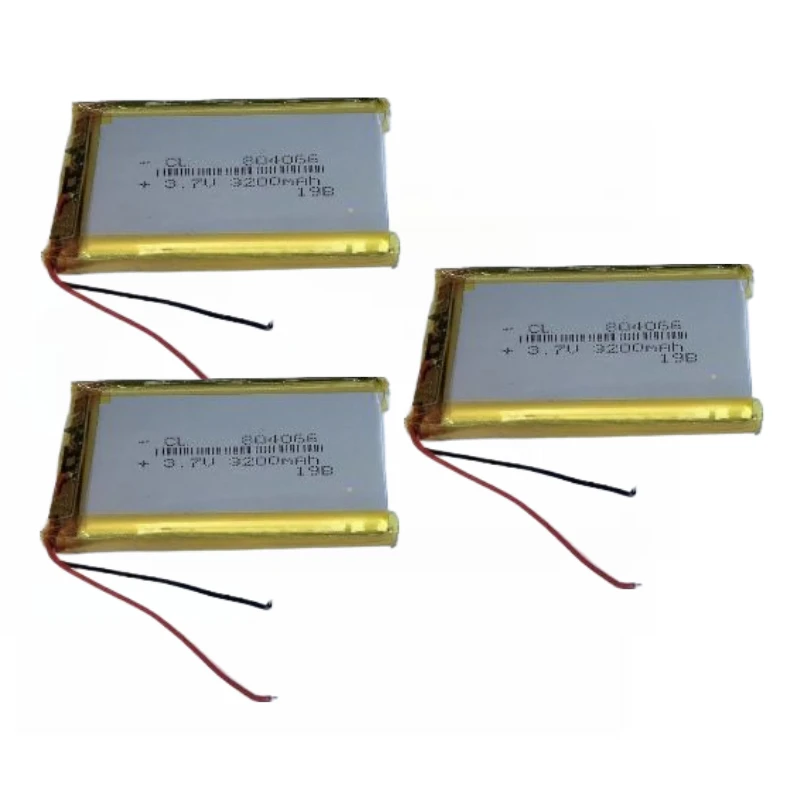804066 Li-Polymer Battery 3.7V 3200mAh PH2.0 Plug for Open Source Console R36S Game Machine Lithium Polymer Rechargeable Battery
