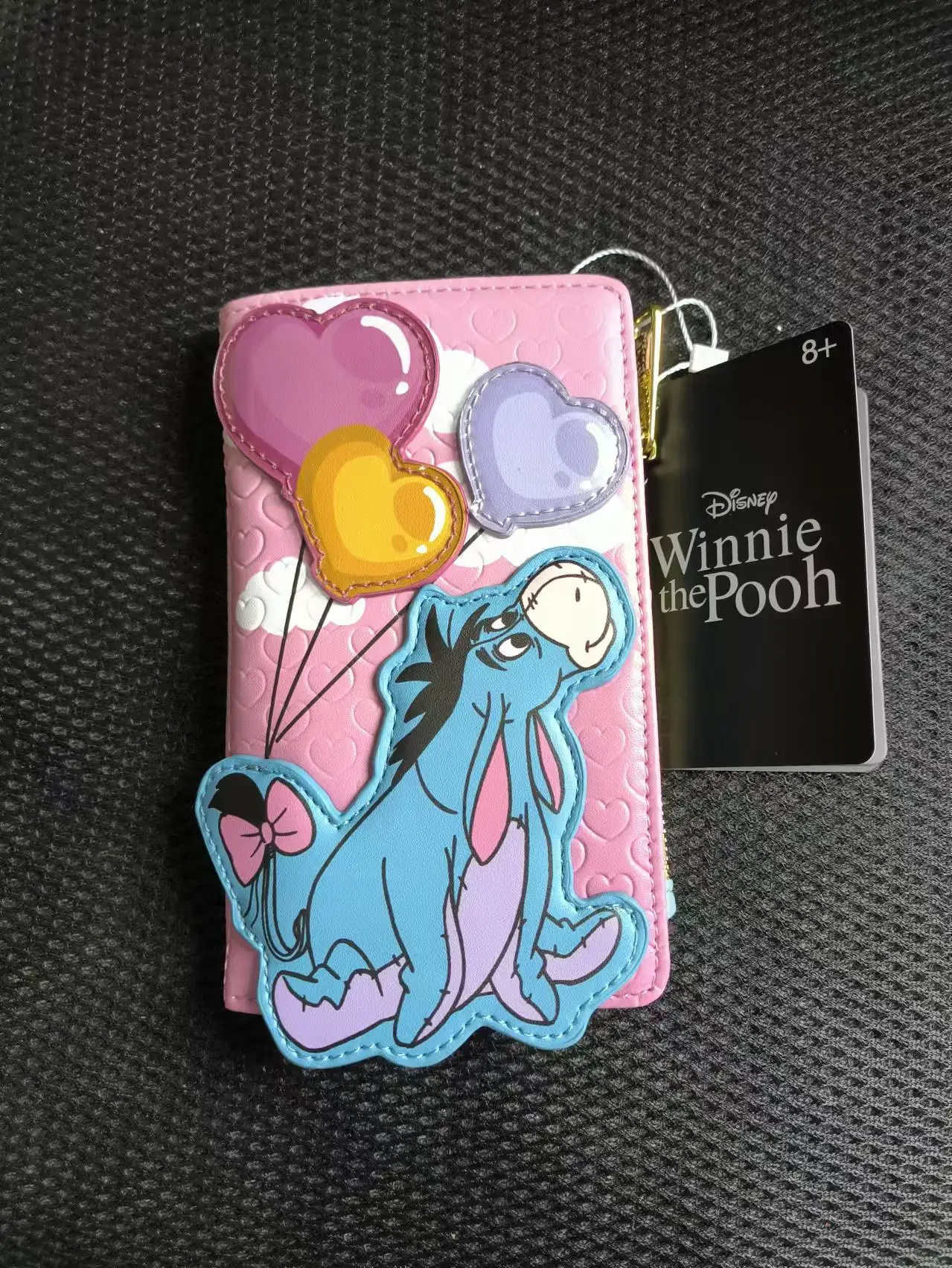 Loungefly Disney Eeyore Sanrio Hello Kitty Torebka damska Torebka damska Torebka na prezenty urodzinowe Podwójnie składana różowa portmonetka G