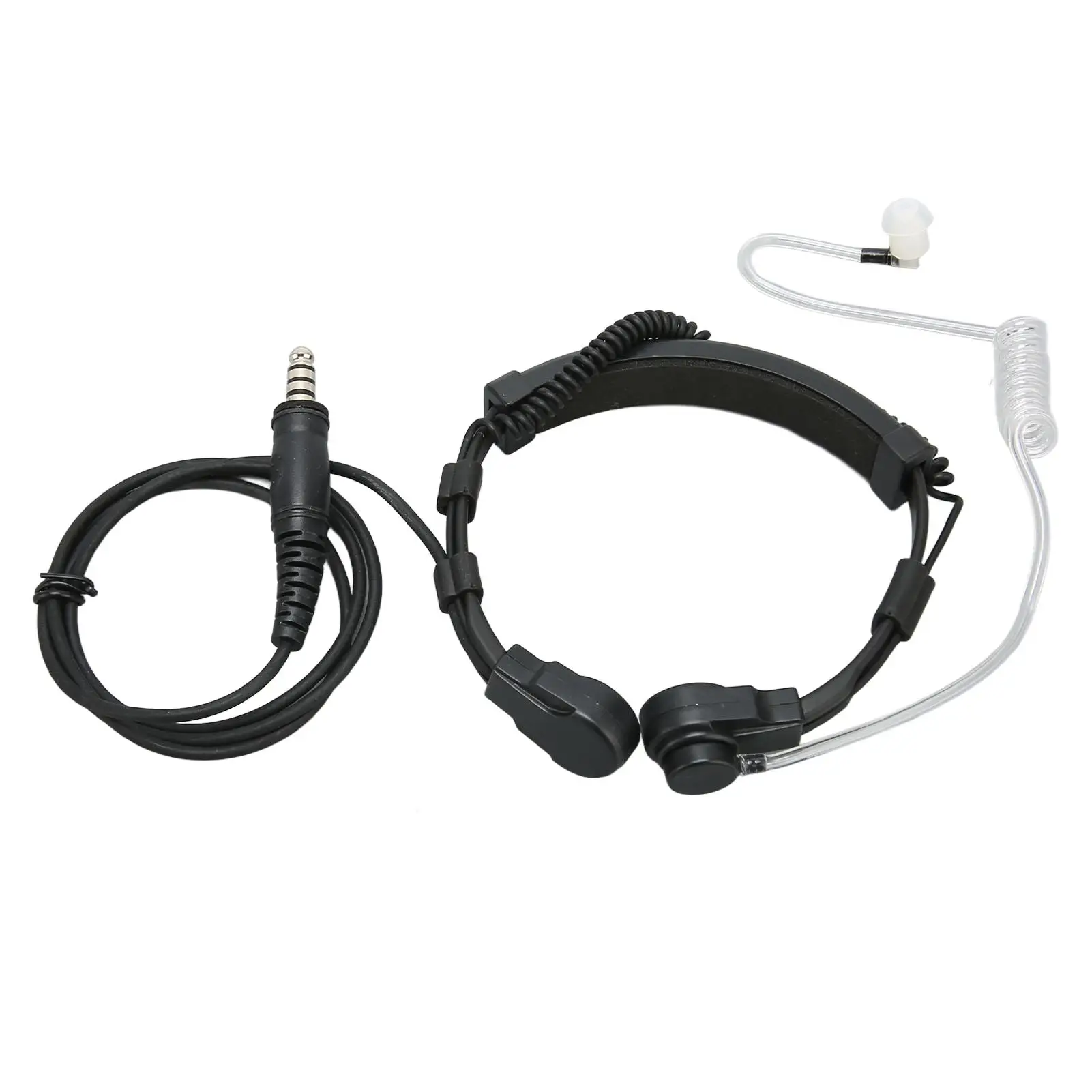 Headset Yaesu-Walkie Talkie com controle PTT e garganta, redução de ruído para VXF 10 20 VX 1R 2R 3R