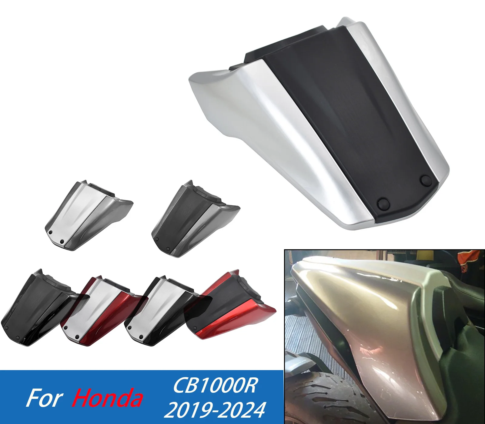 

For CB1000R Rear Passenger Pillion Seat Cover ForHonda CB1000 R CB 1000R 2019-2024 2023 2022 Motorcycle Fairing Cowl Accessories