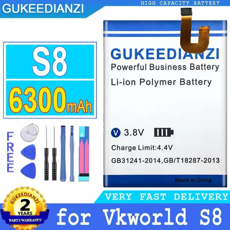 

Высокоэффективный аккумулятор для мобильного телефона Vkworld S8 MTK6750T 6300 мАч