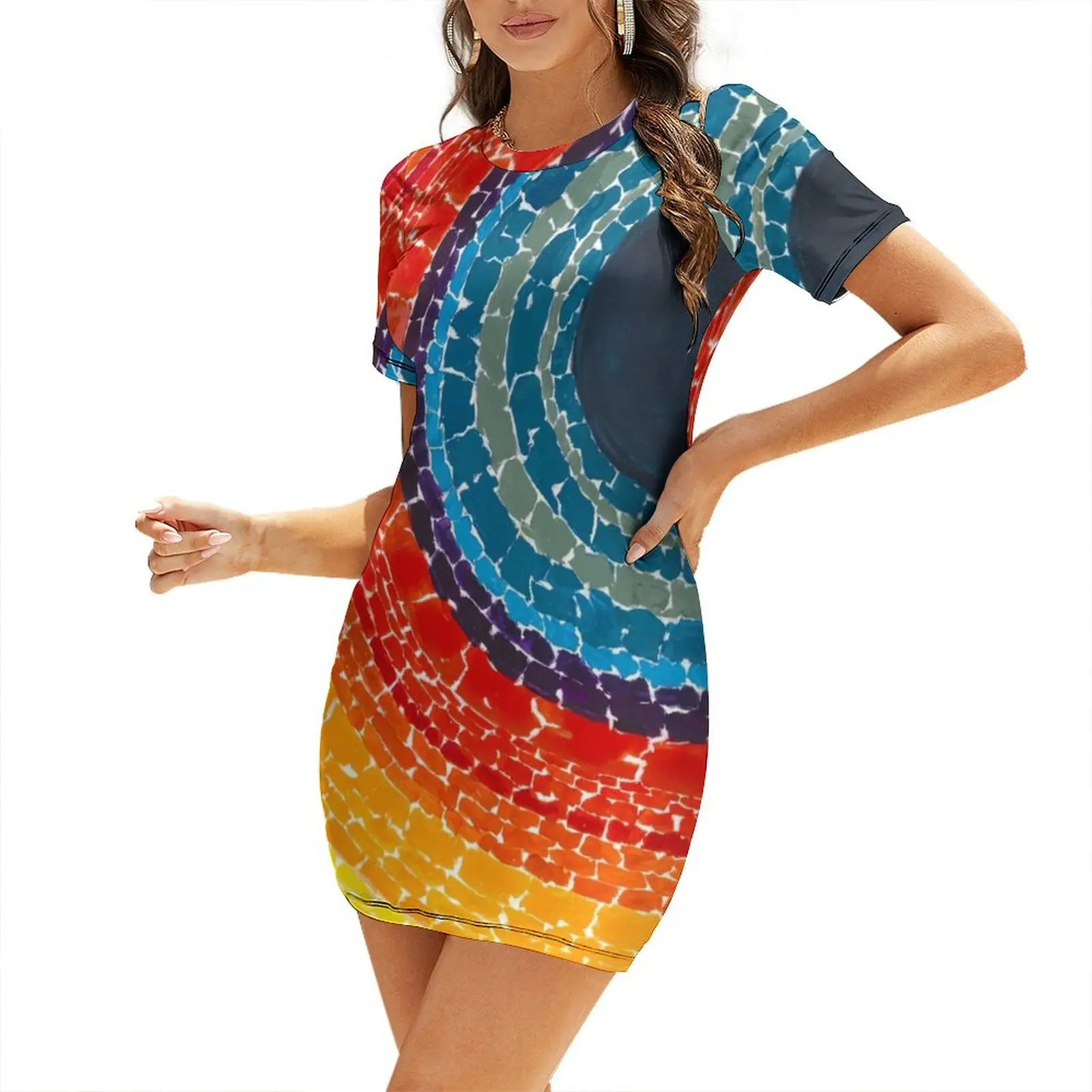 

almas the eclipse Short-Sleeved Dress Women's skirt Elegant gown Evening dresses women's summer jumpsuit Dress