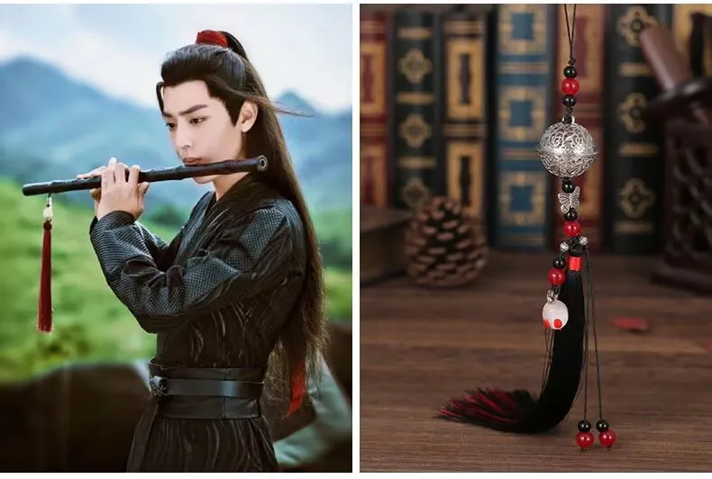 

The Magic Dao Ancestor, периферийные устройства Wei Wuxian, Yunmeng, JinangCheng, фиолетовый колокольчик, Qingxin Bell, аксессуар для косплея с кисточкой Гонкольчика 3,0