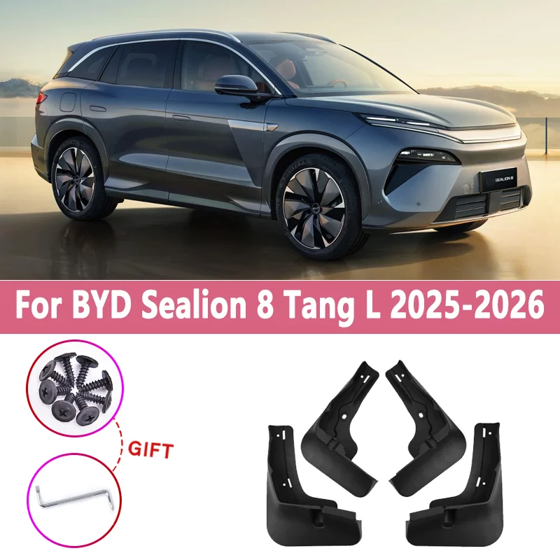 

4PCS Fender For BYD Sealion 8 Tang L 2025 2026 Car Mudguards Mudflaps Anti-splash Mud Flap Guard Tools Auto Parts Accessories