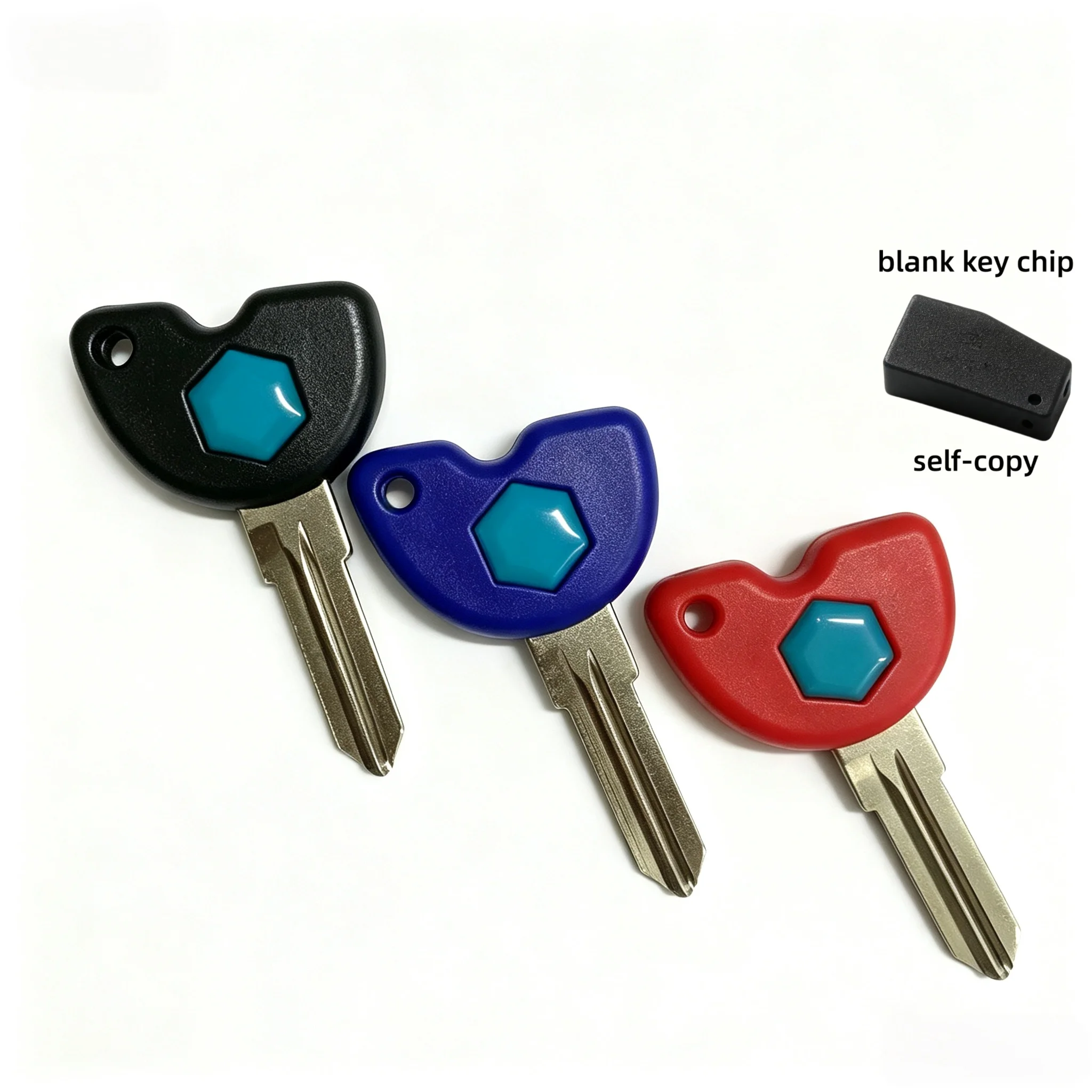 1Pcs/3Pcs For Piaggio Medley Rsmax250ie Vespa GTS GTV 125 200 250 300 Motorcycle Uncut Blank Key With Chip Slot