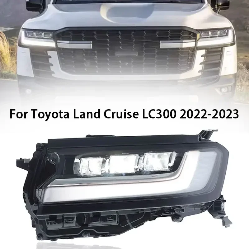 

Car Lights Headlamp for Toyota Land Cruiser LC300 2022 2023 Headlight Head Lamp DRL Daytime Running Light