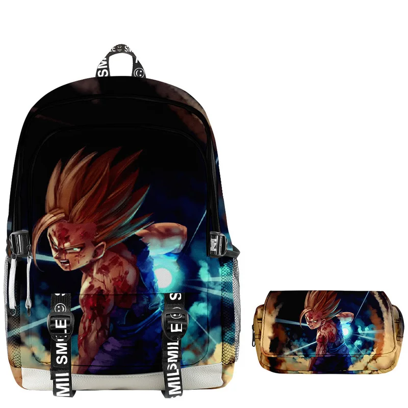 Mochila de escuela primaria de Dragon Ball Goku de Anime, Mochila para niños, Mochila de dibujos animados, Mochila escolar Kawaii para niños y niñas, bolsas para exteriores