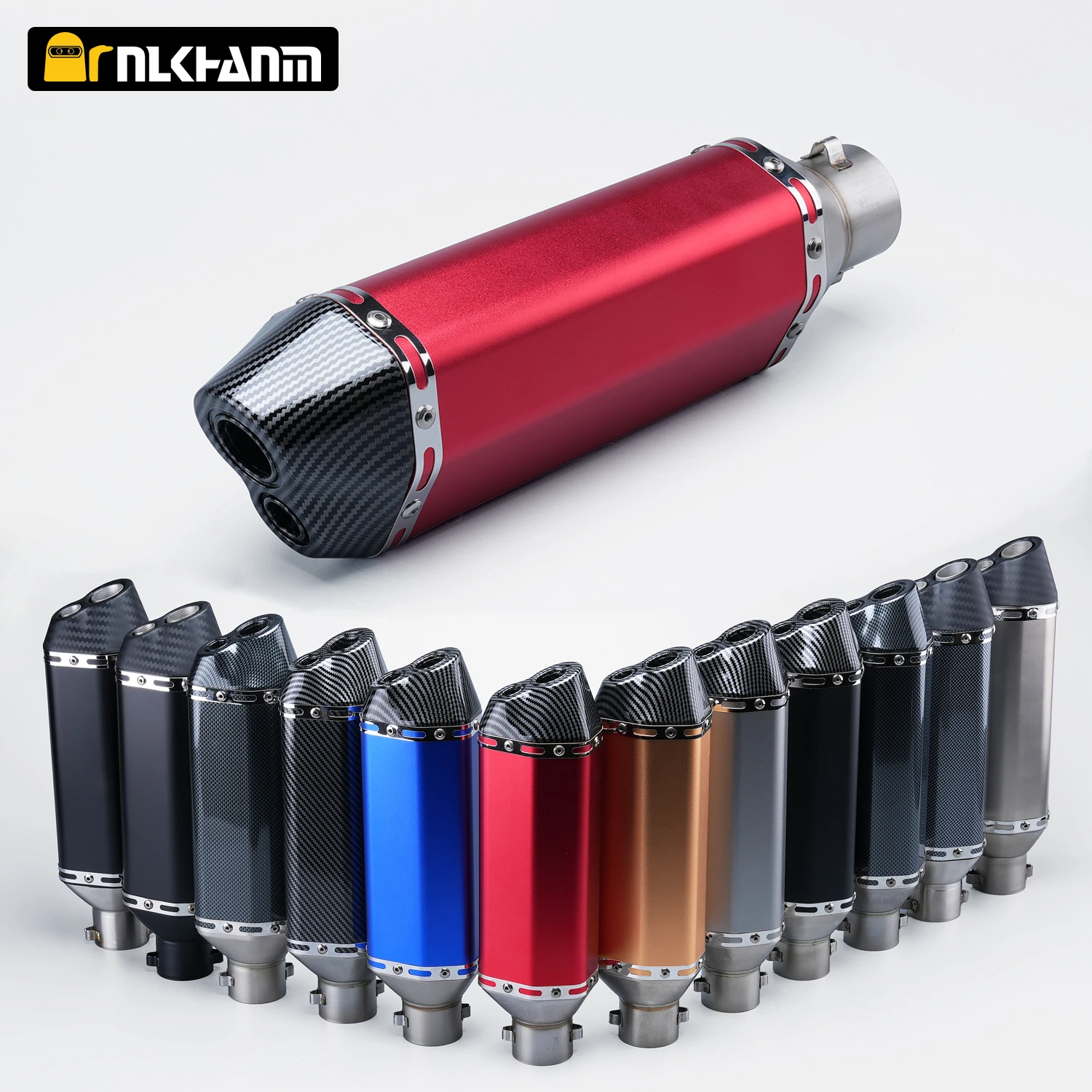 

Универсальный 51-мм глушитель для мотоцикла со съемным DB-киллером 370 мм для MSX125, CRF230, R15, MT07, Z650, PCX125