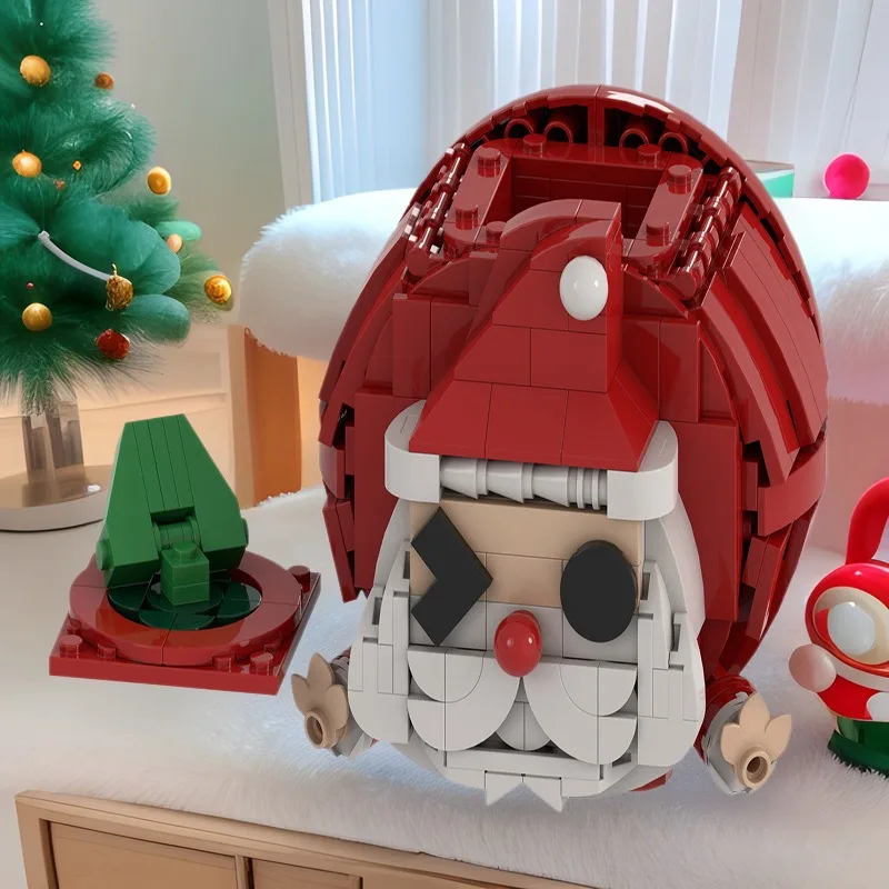 374PCS Christmas Apple Model - Festive Building Kit with Pen Holder for Teens & Adults, Holiday Gift