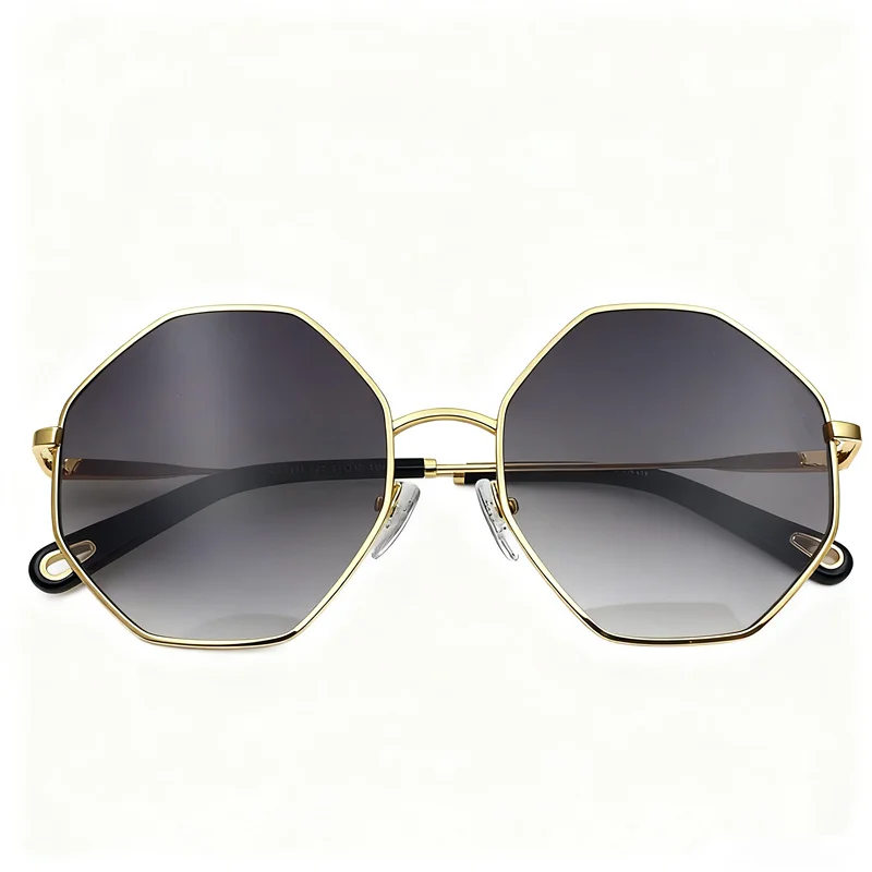 

Quality Fashion Women Multi-Shape Metal Fullrim Sunglasses UV400 134 55-19-140 for Presscription Polarized Gradient Goggles