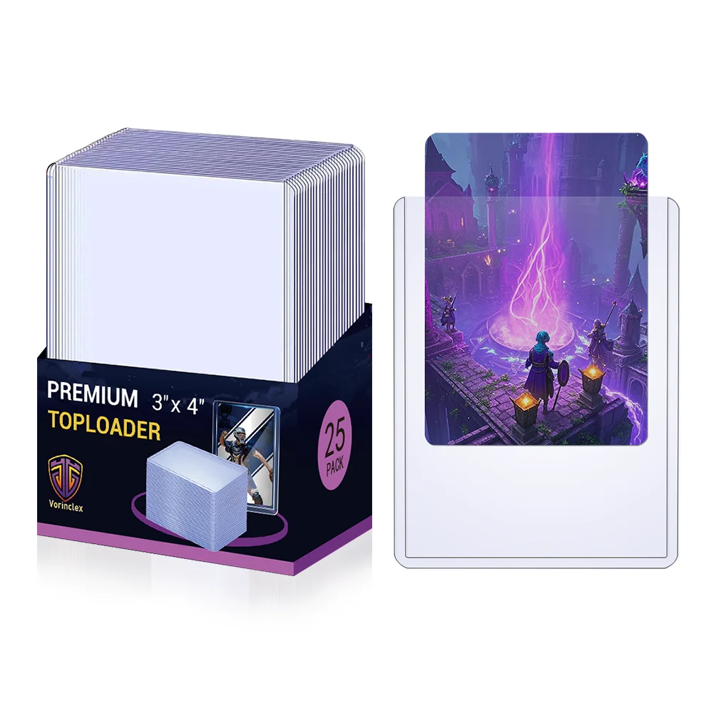 35PT latest high quality card holder,  Each piece has a protective film on both sides,  suitable for all kinds of trading cards