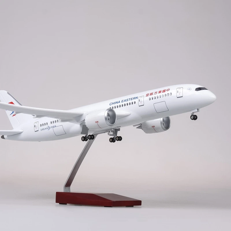 

Model Plane B787 China Eastern Airlines 787 Airplane Model Resin Aircraft With Lights With LED Light For Collecting And Gift Hom